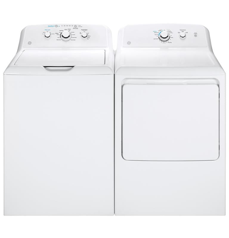 GE(R) 4.2 cu. ft. Capacity Washer with Stainless Steel Basket-(GTW335ASNWW)