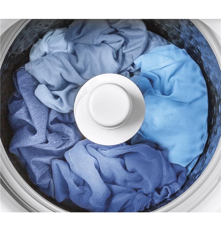 GE(R) 4.6 cu. ft. Capacity Washer with Sanitize w/Oxi and FlexDispense(R)-(GTW725BSNWS)