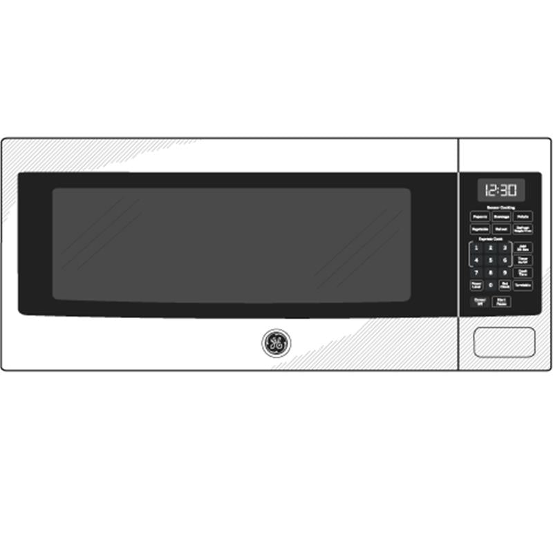 GE Profile(TM) 1.1 Cu. Ft. Countertop Microwave Oven-(PEM31BMTS)