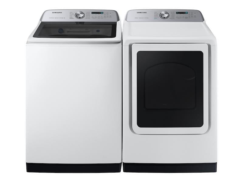 7.4 cu. ft. Smart Gas Dryer with Steam Sanitize+ in White-(DVG55CG7100WA3)