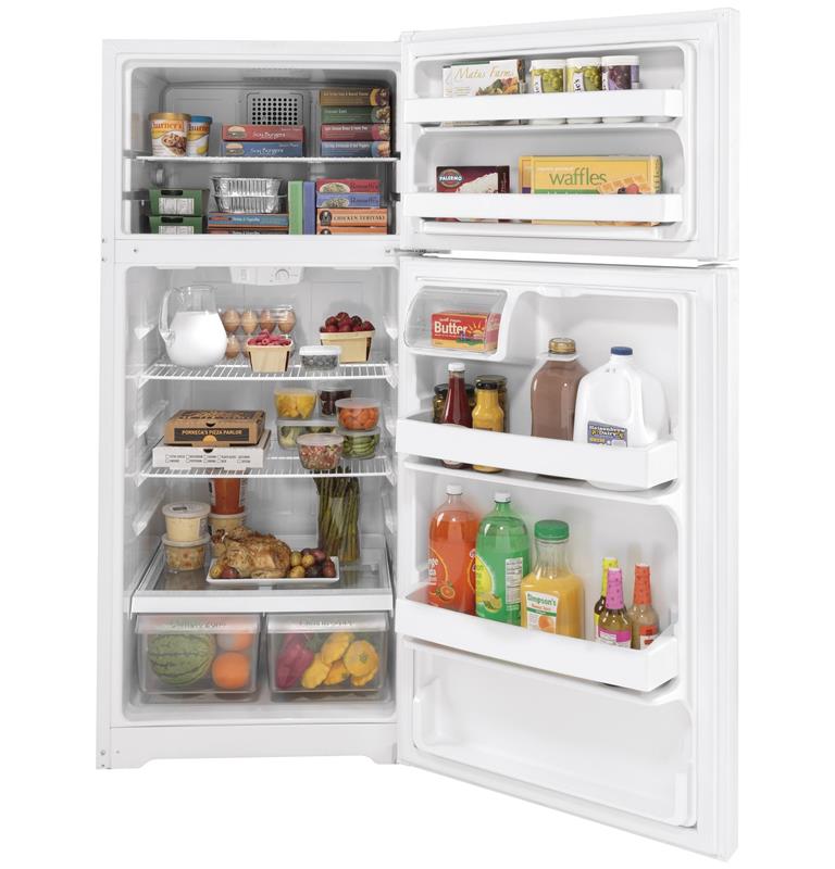 GE(R) 16.6 Cu. Ft. Top-Freezer Refrigerator-(GTS17DTNRWW)