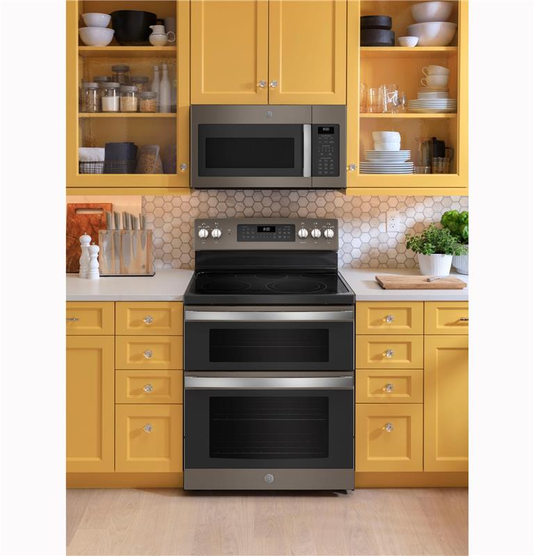GE(R) 30" Free-Standing Electric Double Oven Convection Range-(JBS86EPES)